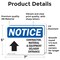 Signmission Contractor Material And Equipment Sign With Symbol, 7 in W x Rectangle, Vinyl Decal OS-2PACK-NS-D-57-L-10820 - alternate 4